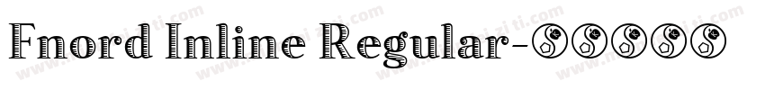 Fnord Inline Regular字体转换